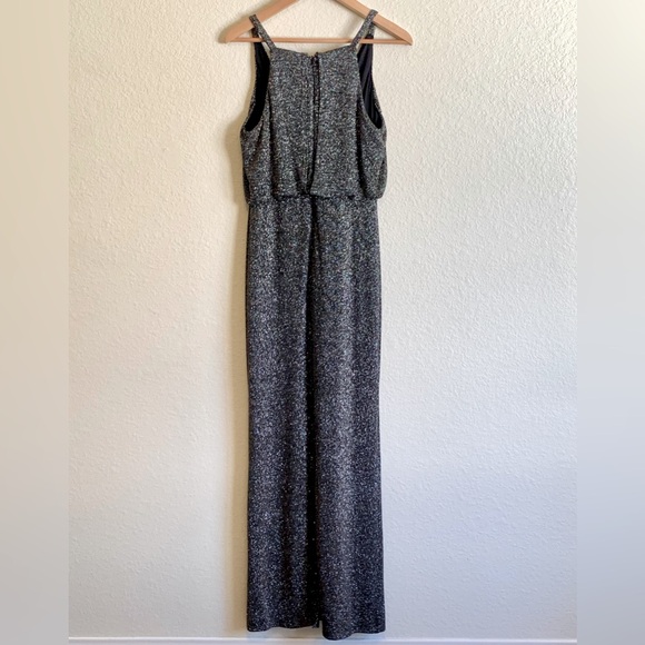 Vince Camuto Black Evening Dress with Gold and Silver Sparkle size 8 - Picture 2 of 10